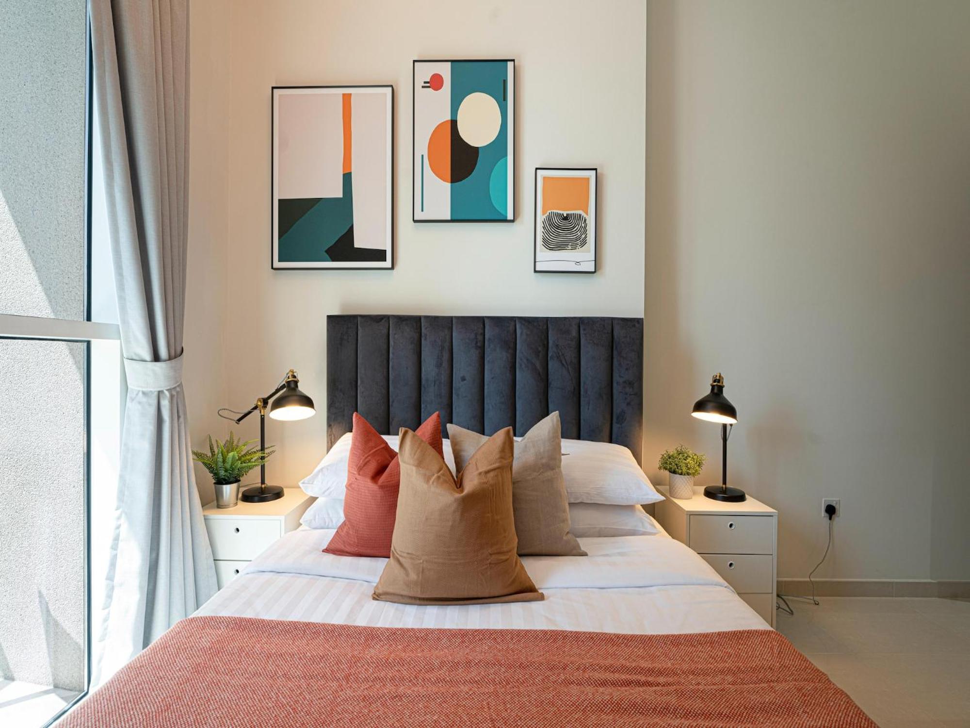 Luxe Apartments Near Dubai Mall Burj Khalifa Pool Gym Parking ภายนอก รูปภาพ